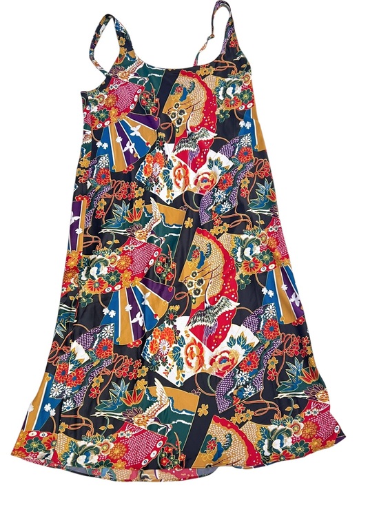 Natori Other - Natori Satin Silky Slip Nightgown Dress Women’s Large Long Asian Floral Pattern